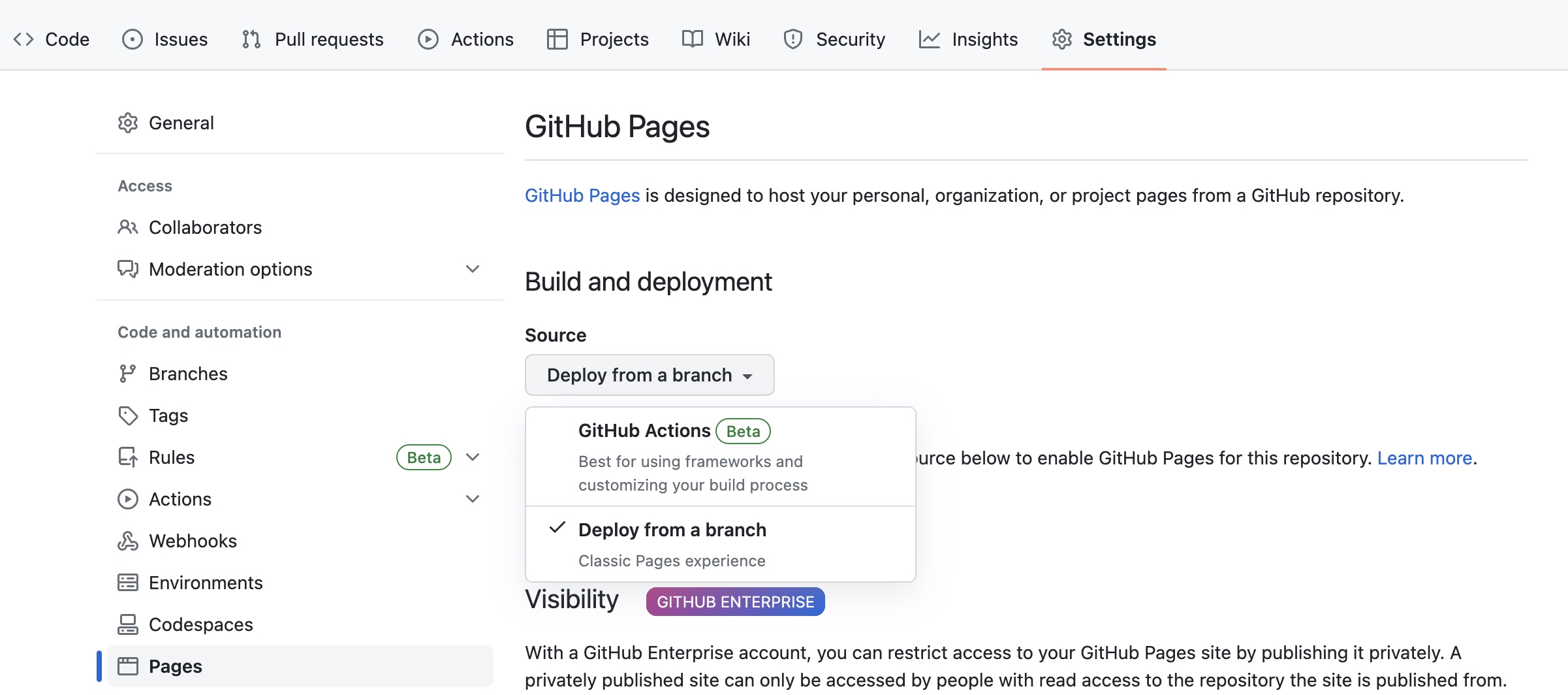 GitHub Actions - source