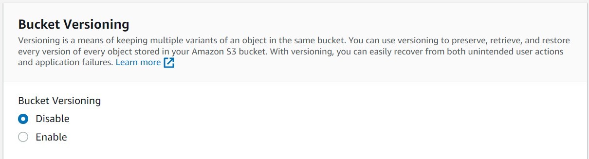 Bucket Versioning