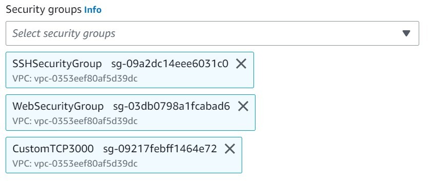 EC2: Security Groups Attachment